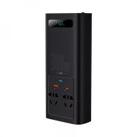 Автомобільний інвертор Baseus IGBT Power Inverter 300W (220V CN/EU ) Black (Колір Черный) - фото № 3