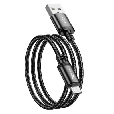 Кабель HOCO X89 Wind charging data cable Micro Black - зображення 4