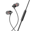 Навушники HOCO M90 Delight wire-controlled earphones with microphone Black Shadow - изображение 3