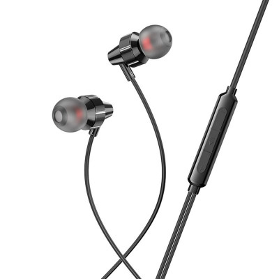 Навушники HOCO M90 Delight wire-controlled earphones with microphone Black Shadow - зображення 3