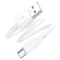 Кабель BOROFONE BX93 Super power 27W charging data cable Type-C(L=0.25M) White (Цвет 7068) - фото № 4