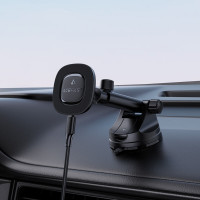 Автотримач для телефона з БЗП ACEFAST D47 magnetic wireless charging car holder for dashboard Black (Колір Black) - фото № 5