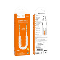 Аудiокабель HOCO UPA31 Cindy spring audio cable AUX White (Колір Білий) - фото № 2