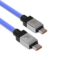 Кабель Baseus CoolPlay Series Fast Charging Cable Type-C to Type-C 100W 1m  Blue (Цвет Синий) - фото № 7