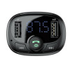 АЗП з FM-модулятор Зарядное устройство Bluetooth MP3 типа Baseus T с автомобильным держателем (Стандартная версия) Черный (CCTM-01) - изображение 4