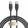 Кабель Baseus Jelly Liquid Silica Gel Fast Charging Data Cable Type-C to Type-C 100W 1.2m Black (7073) Baseus - № 1