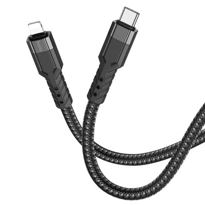 Кабель HOCO U110 iP PD charging data cable Black (6931474770547) - зображення 2