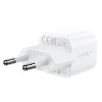 Мережевий зарядний пристрій з кабелем ACEFAST A73 mini PD20W GaN single USB-C charger set (C3-03) White  - фото № 4