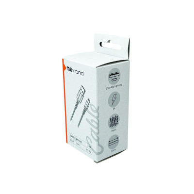 Кабель Mibrand MI-32 Nylon Charging Line USB для Micro 2A 0,5м Черный (MIDC/3205MB) - изображение 3