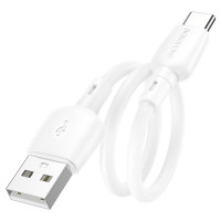 Кабель BOROFONE BX93 Super power 27W charging data cable Type-C(L=0.25M) White (Цвет 7068) - фото № 2