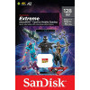 microSDXC (UHS-1 U3) SanDisk Extreme 128Gb class 10  A2 V30 (R160MB/s, W90MB/s) - зображення 2