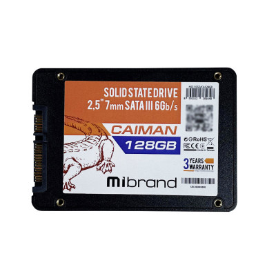 SSD Mibrand Caiman 128GB 2.5" 7mm SATAIII Bulk (MI2.5SSD/CA128GB) - зображення 1