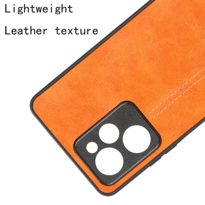 Чохол для смартфона Cosmiс Leather Case for Poco X5 Pro 5G Orange (CoLeathPocoX5pOrange) - зображення 4