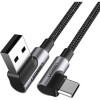 Кабель UGREEN US284 Right Angle USB-A to USB-C Cable 3m (Space Gray) (UGR-70255) - № 2