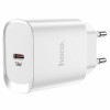Мережевий зарядний пристрій HOCO N14 Smart Charging single port PD20W charger White - изображение 4