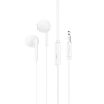 Навушники BOROFONE BM76 Ocean universal earphones with microphone White - зображення 1