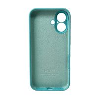 Чохол для смартфона Silicone Full Case AA Camera Protect for Apple iPhone 16 17,Sea Blue (Колір Sea-Blue) - фото № 3