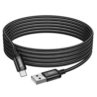 Кабель HOCO X91 Radiance charging data cable for Micro(L=3M) Black (6931474788719) - зображення 6