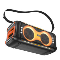 Портативна колонка HOCO HA9 Kayman dual-mic outdoor BT speaker Black (Цвет 7073) - фото № 6