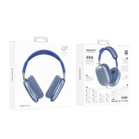 Бездротові навушники BOROFONE BO22 Plus Elegant BT headphones Sky Blue (Цвет Sky Blue) - фото № 4