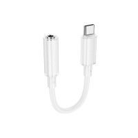 Перехідник BOROFONE BV22 Lemon digital audio conversion cable Type-C to 3.5 White