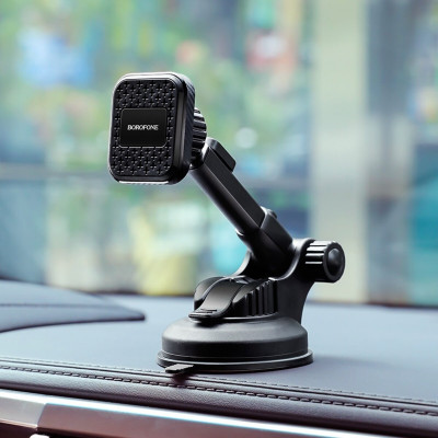 Тримач для мобільного BOROFONE BH21 Vanda magnetic in-car phone holder for center console windshield - зображення 4
