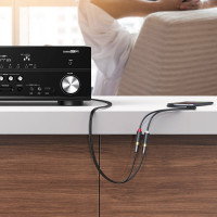 Аудіокабель UGREEN AV109 3.5mm Male to 2RCA Female Cable 25cm (Gray)(UGR-10547) (Цвет 7073) - фото № 6