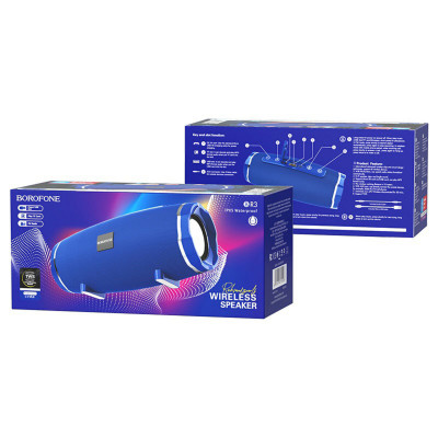 Портативна колонка BOROFONE BR3 Rich sound sports wireless speaker Blue (BR3U) - зображення 3