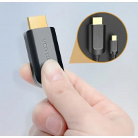 Адаптер-кабель Vention Type-C — HDMI, 2 м, чорний (CGUBH) (Колір 7073) - фото № 2