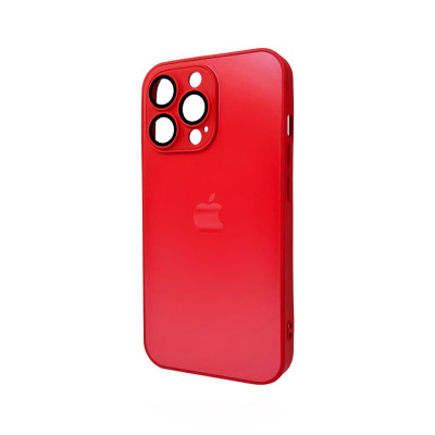 Чохол для смартфона AG Glass Matt Frame Color Logo for Apple iPhone 13 Pro Coke Red - изображение 1