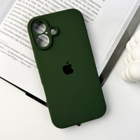 Чохол для смартфона Silicone Full Case AA Camera Protect for Apple iPhone 16 46,Pine Green (Колір Pine Green) - фото № 7