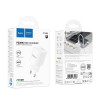 Мережевий зарядний пристрій HOCO C148A Charm single port PD30W charger (EU) White (Білий)- № 2
