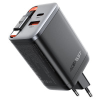 Мережевий зарядний пристрій ACEFAST A111 PD67W GaN charger(2*USB-C+USB-A) with retractable cable Black (Колір 7073) - фото № 5