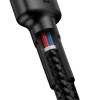 Кабель Baseus Cafule PD2.0 60W flash charging USB Type-C-Type-C (20V 3A)1M Grey+Black (Черный)- № 5