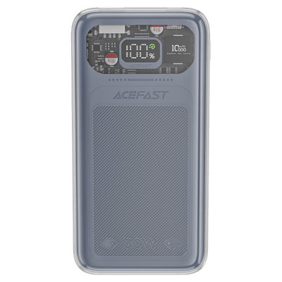 Зовнішній акумулятор ACEFAST M1-10000 Exploration series 30W fast charging power bank Mica gray - изображение 1
