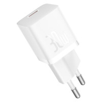Мережевий зарядний пристрій Baseus GaN5 Fast Charger(mini) 1C 30W EU Moon White(With: Baseus Dynamic 3 Series Fast Charging Data Cable Type-C to Type- (Колір Moon-White) - фото № 5