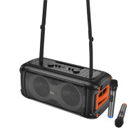 Портативна колонка HOCO HA9 Kayman dual-mic outdoor BT speaker Black (Цвет 7073) - фото № 4