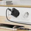 Мережевий зарядний пристрій ACEFAST A65 PD20W GaN single USB-C ultra-thin charger Black - зображення 4