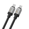 Кабель Baseus CoolPlay Series Fast Charging Cable Type-C to Type-C 100W 1m Black (Black)- № 3