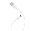 Кабель HOCO X25 USB to Micro 2A, 1m, PVC, PVC connectors, White (Білий)- № 4