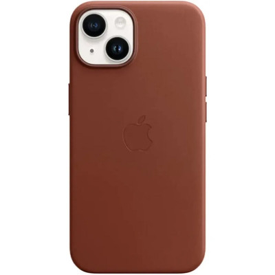 Чохол для смартфона Leather AAA Full Magsafe IC for iPhone 15 Saddle Brown - зображення 1
