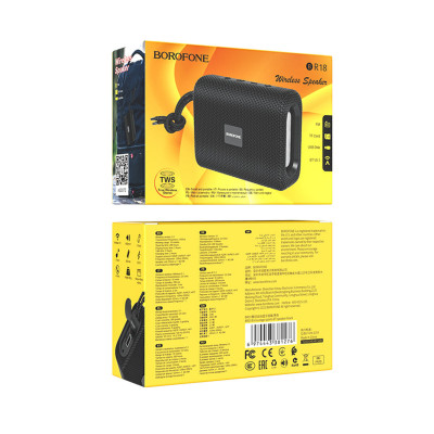 Портативна колонка BOROFONE BR18 Encourage sports BT speaker Black - зображення 2