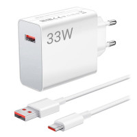 Мережевий зарядний пристрій Xiaomi Wall Charger 33W White Type-C Cable (Колір White) - фото № 3