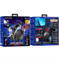 Навушники BOROFONE BO105 Thunder gaming headphones Black (Колір Черный) - фото № 6