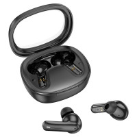 Бездротові навушники HOCO EQ6 Shadow true wireless BT headset Black (Цвет Черный) - фото № 3
