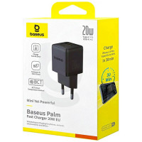 Мережевий зарядний пристрій Baseus Palm Fast Charger C+U 20W EU Cluster Black (Цвет Black) - фото № 2