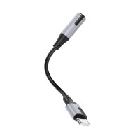Перехідник BOROFONE BV19 Creator digital audio converter Type-C to 3.5mm Black (Колір Черный) - фото № 3