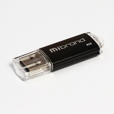 Flash Mibrand USB 2.0 Cougar 8Gb Black (MI2.0/CU8P1B) - изображение 1