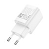 Мережевий зарядний пристрій HOCO C148A Charm single port PD30W charger (EU) White (Білий)- № 3
