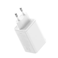 Мережевий зарядний пристрій Baseus GaN6 Pro Fast Charger 2C+2U 65W  EU Moon White((With:Mini White Cable Type-C to Type-C 100W(20V/5A) 1m White） (Колір Moon-White) - фото № 5